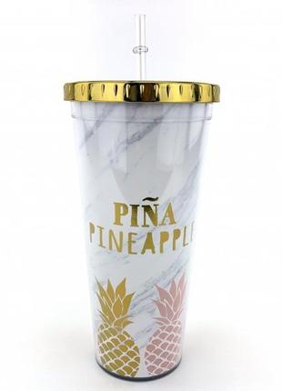 Акрилова склянка для напоїв pineapple pina