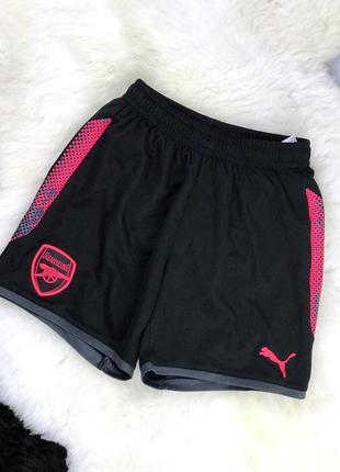 Спортивные шорты puma arsenal dry cool черные1 фото