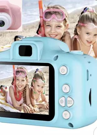 Детская фотокамера, первый фотоаппарат для ребенка, цвет розовый, без карты памяти4 фото
