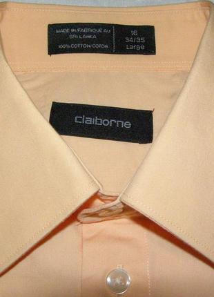 Рубашка мужская claiborne (l / 41-42)1 фото