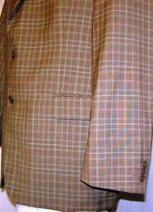 Шикарный пиджак супер тонкая шерсть ross (56-58)6 фото