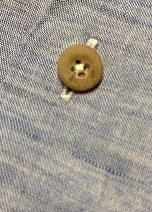 Льняная мужская приталенная рубашка