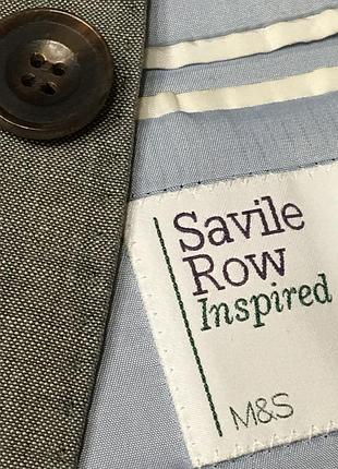 Піджак чоловічий вовна шовк savile row ( 58-60 )7 фото