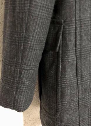 Мужское шерстяное полупальто dressman 50/52 размер9 фото