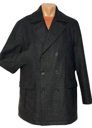 Мужское шерстяное полупальто dressman 50/52 размер2 фото