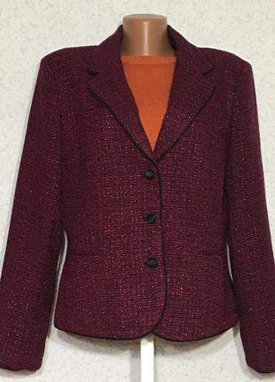 Стильный женский твидовый нарядный жакет пиджак 48 -50 размер2 фото