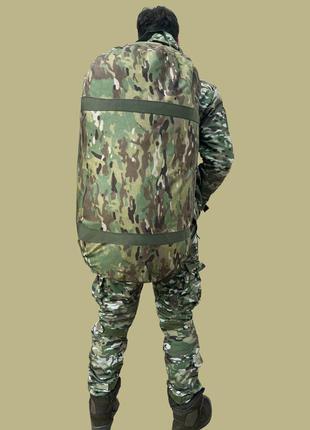 Баул армейский мультикам сумка баул армейский 120 л тактический баул  тактический баул рюкзак мультикам4 фото
