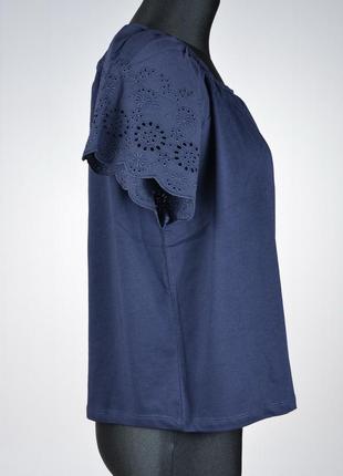 Жіноча котонова блузка з вишивкою h&m3 фото