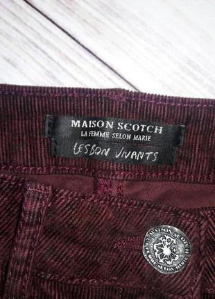 Шорты вельветовые марсала от голландского бренда maison scotch8 фото