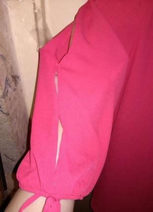 Эффектная,блуза с открытыми плечами и прорезями на рукавах,большого 18-24 размера4 фото