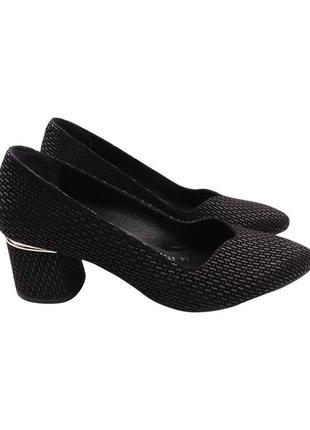 Туфли женские aquamarin черные натуральная замша, 39