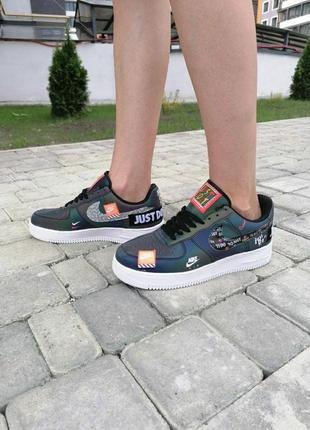 Стильные кроссовки nike air force с рефлективом (весна-лето-осень)😍5 фото