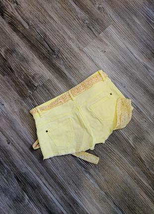 Женские желтые яркие короткие новые шорты denim2 фото