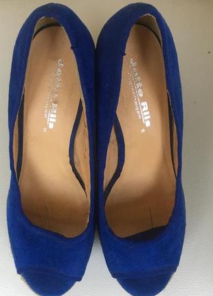 Замшеві еспадрільї на танкетці 40р.3 фото