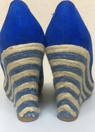 Замшеві еспадрільї на танкетці 40р.6 фото