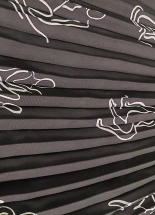 Плісірована спідниця міді юбка monki плісе в принт6 фото