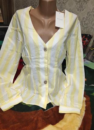 Стильна ніжна блуза -рубашка від vila