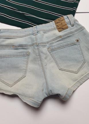Голубые короткие джинсовые шорты pimkie3 фото