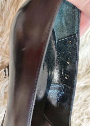Кожаные туфли, лодочки на шпильке adami6 фото