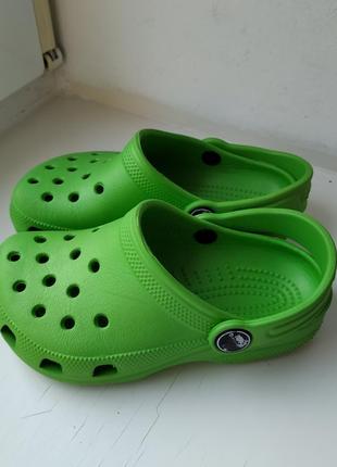 Крокси crocs 25-26р. 15.5-16 див. зелені