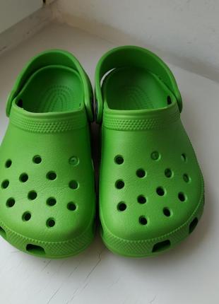 Крокси crocs 25-26р. 15.5-16 см. зелені2 фото