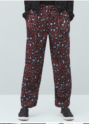 Брюки, легкие брюки, летние брюки, свободные брюки, леопардовые штаны