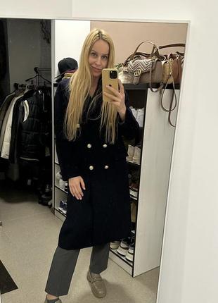 Идеальное плотное шерстяное пальто от бренда zara2 фото