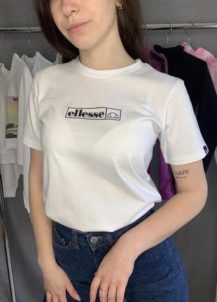 Белая базовая женская футболка от ellesse3 фото