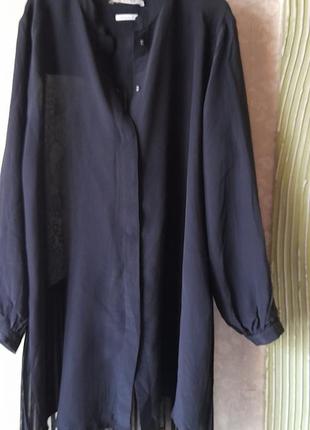 Дуже ошатна сорочка-блузка з плісированою спиною-rish&amp;royal,пр-во португалія1 фото