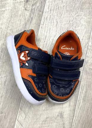 Clarks кроссовки детские мокасины на липучках