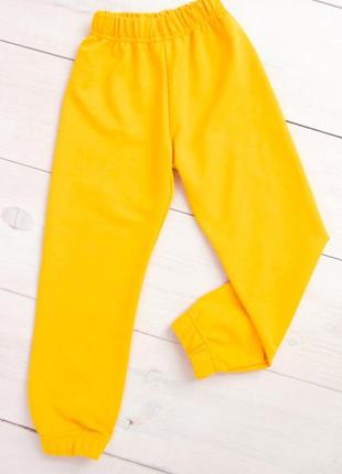 Штаны спортивные, двунитка, янтарь, 92,116-134см, 2,6-9лет