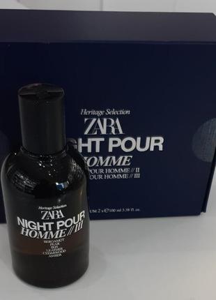 Парфюмированная вода для мужчин zara night pour homme iii (heritage selection) 100 ml. тестер2 фото