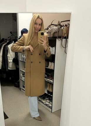 Идеальное плотное пальто от бренда zara3 фото