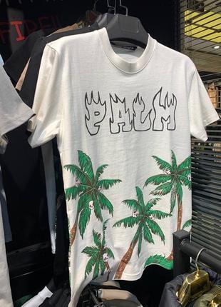 Футболка palm angels белаямужская / женская