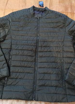 Демисезонная лёгкая куртка livergy l xl хаки. стеганая утепленная  ветровка3 фото