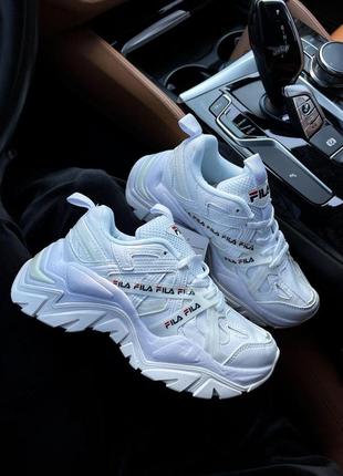 Жіночі кросівки fila white black 37-38-40