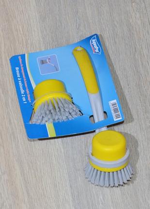 Щітка aquapur 2в1. універсальна для прибирання чищення миття кухні дому ванної раковини посуду німеччина набір щіток ikea jysk pepco ernesto