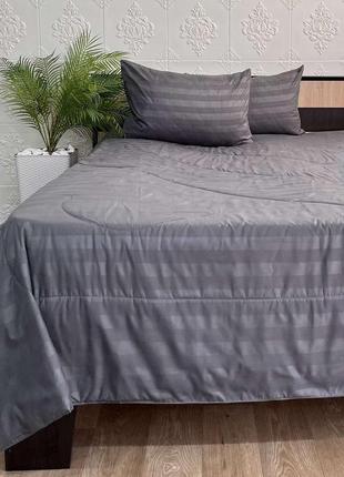 Набор постельного белья с летним одеялом colorful home 200х230 см антрацит