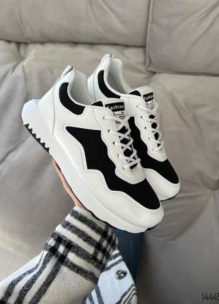 Кросівки  white+black