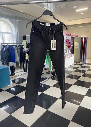 Манго mango джинсы оригинал скинни черные 32, 42 размера3 фото