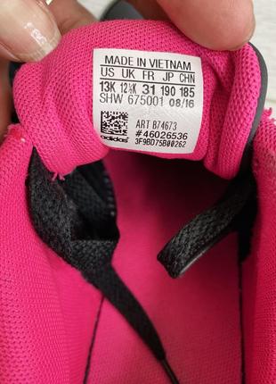 Кроссовки adidas оригинал на девочку розово-черные 31 р. 20 см4 фото
