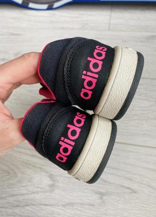 Кроссовки adidas оригинал на девочку розово-черные 31 р. 20 см6 фото
