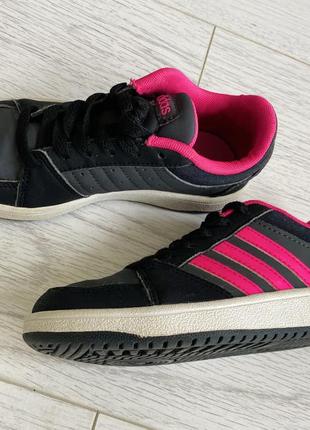 Кроссовки adidas оригинал на девочку розово-черные 31 р. 20 см10 фото