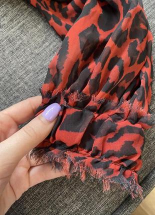 Стильна шиіонова блуза в анімалістичний принт ❤️8 фото