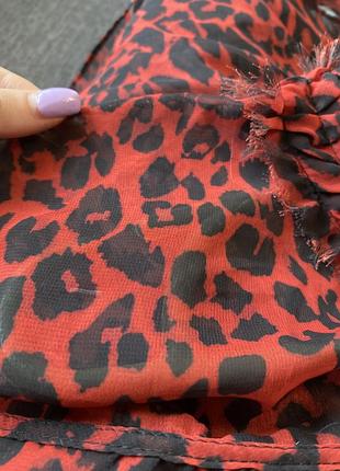 Стильна шиіонова блуза в анімалістичний принт ❤️3 фото