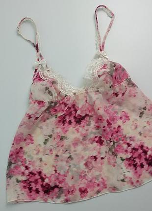 Шифоновая майка топ сексуальная