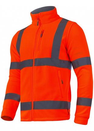 Куртка флісова сигнальна помаранчева 40110 lahtipro розмір xl