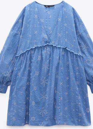 Zara стильна сукня вишивка