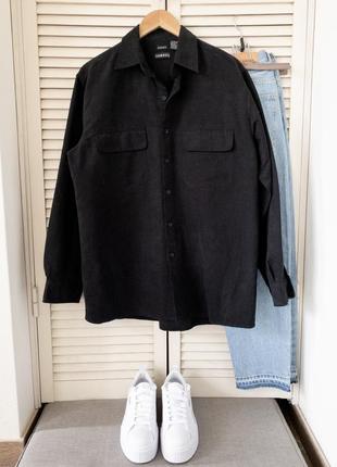 Замшева куртка сорочка з накладними кишенями преміум якості
