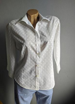 Блуза із 100% бавовни з вишивкою плюмети, monndonna2 фото